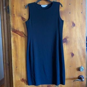 Black Sleeveless Knee Length Dress